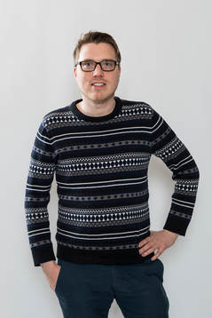 Radiosportens Andreas Lundin poserar för ett porträtt