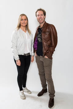 Kungsbackas Karin Lundin och tränare Nicklas Karlström
