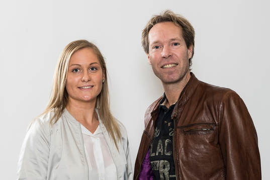 Kungsbackas Karin Lundin och tränare Nicklas Karlström