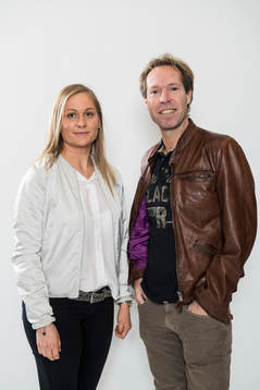 Kungsbackas Karin Lundin och tränare Nicklas Karlström