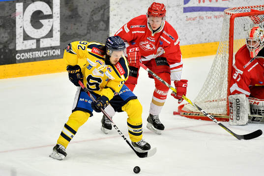 Södertäljes Jonas Westerling och Trojas William Wennström