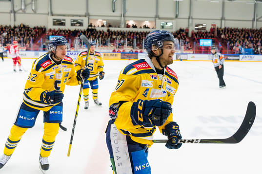 Södertäljes Felix Maegaard-Scheel jublar