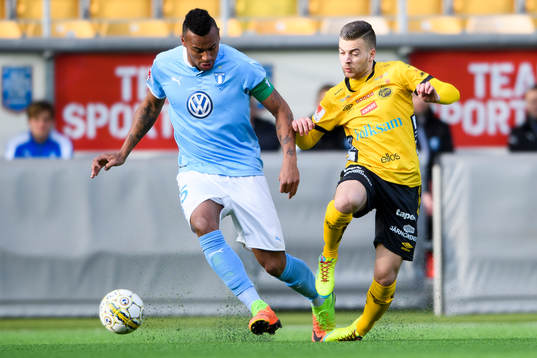 Malmö FFs Luis Felipe Carvalho da Silva och Elfsborgs
