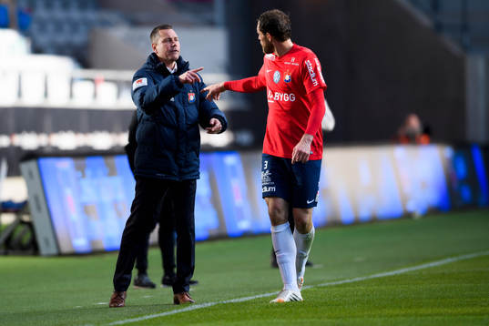 Örgrytes tränare Marcus Lantz och Johan Elmander