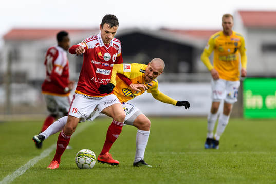 Degerfors Shpetim Hasani och Falkenbergs Christoffer