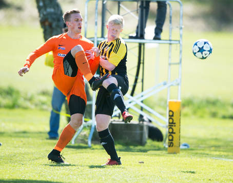 IFK Hässleholms Joel Andersson i matchen i division 2 mellan IFK Hässleholm och Torn i Hässleholm 22 april 2017.  