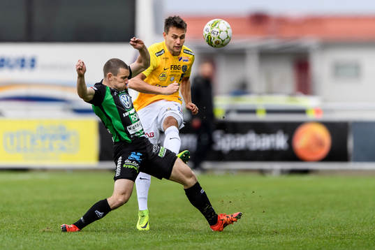 GAIS James Sinclair och Falkenbergs Johannes Vall