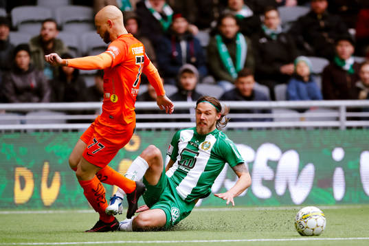 AFC Eskilstunas Zourab Tsisaridze och Hammarbys Björn