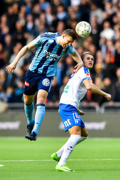 Djurgårdens Niklas Gunnarsson och Norrköpings Sebastian