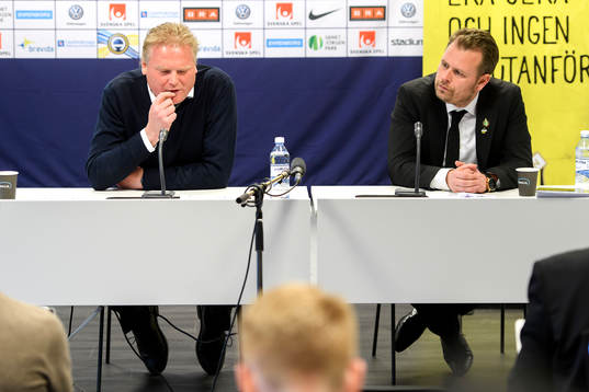 IFK Göteborgs tränare Jörgen Lennartsson och Häckens