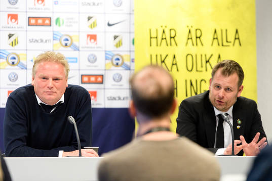 IFK Göteborgs tränare Jörgen Lennartsson och Häckens