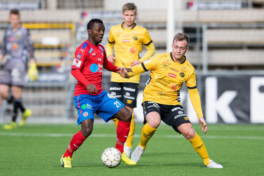 Helsingborgs Monday Samuel och Elfsborgs Noel Jonsson