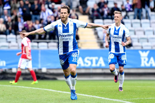 IFK Göteborgs Tobias Hysen jublar