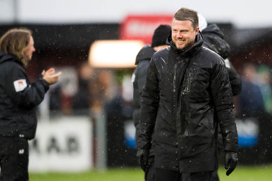 Jönköpings tränare Jimmy Thelin är glad