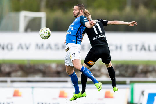 Norrbys Shkelquim Krasniqi och Varbergs Billy Nordström