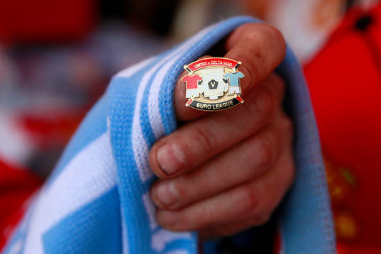 Fotboll, Europa League, semifinal, Manchester United -