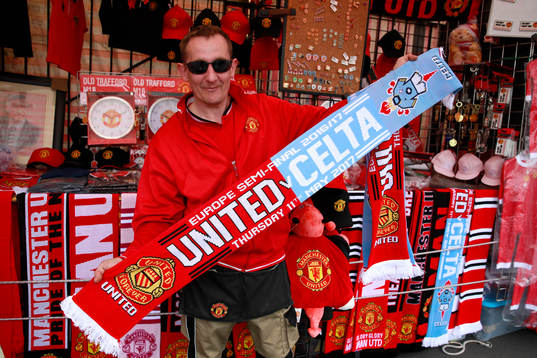 Fotboll, Europa League, semifinal, Manchester United -