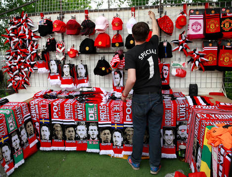 Fotboll, Europa League, semifinal, Manchester United -