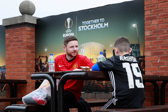 Fotboll, Europa League, semifinal, Manchester United -