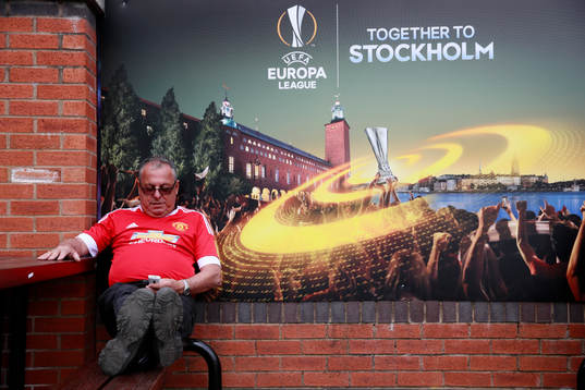 Fotboll, Europa League, semifinal, Manchester United -