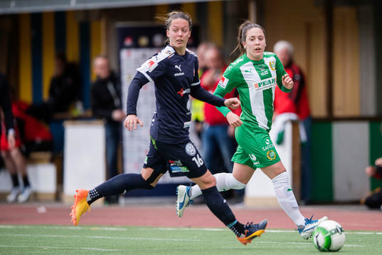 Hammarbys Alma Nygren och Rosengårds Lina Nilsson