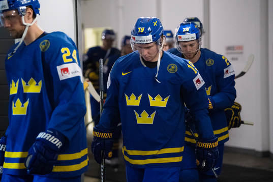 Sveriges Alexander Edler, Nicklas Bäckström och Elias