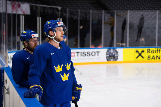Linus Omark och Elias Lindholm på Sveriges