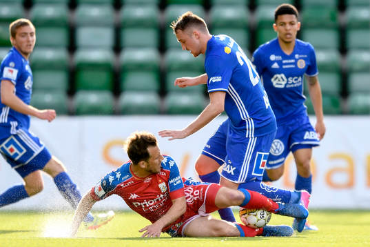 IFK Göteborgs Tobias Hysen och Sundsvalls Smajl Suljevic