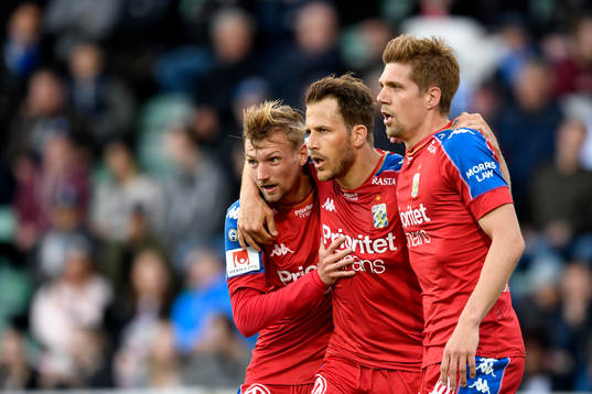 IFK Göteborgs Sebastian Eriksson, Tobias Hysen och Mikael