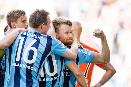 Djurgårdens Jacob Une Larsson jublar