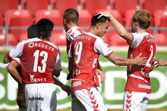 Kalmars Melker Hallberg jublar