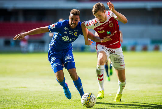 Kalmars Svante Ingelsson och Sundsvalls Noah Sonko Sundberg