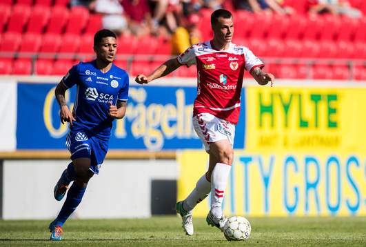 Kalmars Melker Hallberg och Sundsvalls Noah Sonko Sundberg