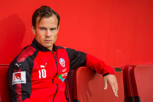 Helsingborgs Anton Wede på bänken