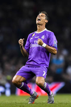 Real Madrids Cristiano Ronaldo jublar