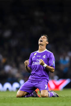 Real Madrids Cristiano Ronaldo jublar