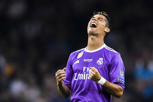 Real Madrids Cristiano Ronaldo jublar