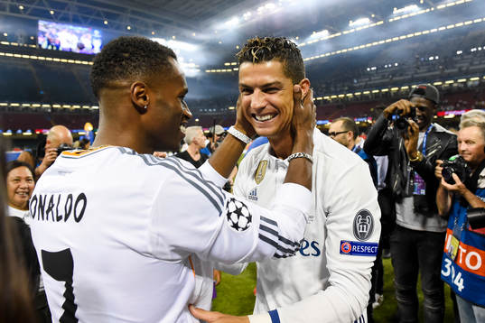Real Madrids Cristiano Ronaldo jublar