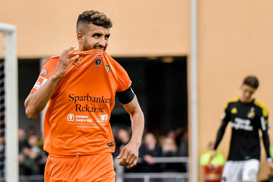 AFC Eskilstunas Omar Eddahri jublar