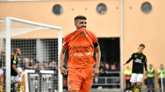 AFC Eskilstunas Omar Eddahri jublar