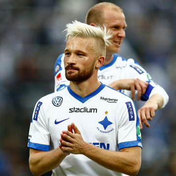 Norrköpings Nicklas Bärkroth och Andreas Johansson jublar