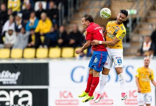 Helsingborgs Anton Wede och Falkenbergs Amin Nazari