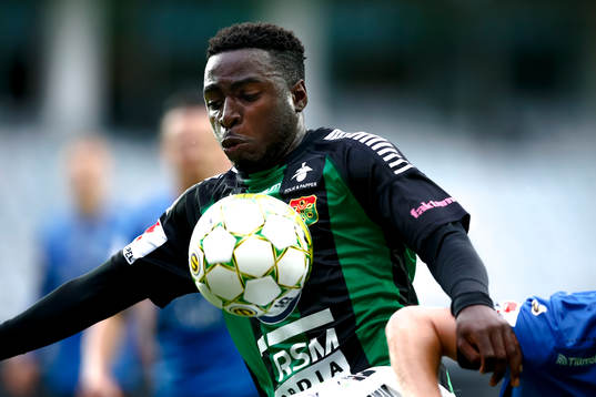 GAIS Rickson Mansiamina och Trelleborgs Jacob Palander