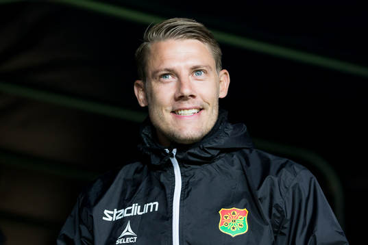 GAIS tränare Patrik Ingelsten innan fotbollsmatchen i Superettan mellan GAIS och Trelleborg den 5 juni 2017 i Göteborg.