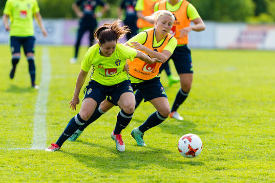Sveriges Josefin Johansson och Fanny Andersson