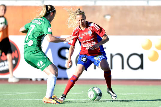 Vittsjös Emmi Alanen och Hammarbys Cathrine Dahlström