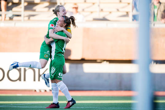 Hammarbys Julia Zigiotti Olme jublar