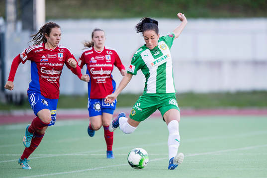 Vittsjös Johanna Andersson och Hammarbys Anna Oskarsson