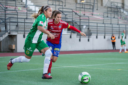 Hammarbys Filippa Angeldal och Vittsjös Johanna Andersson