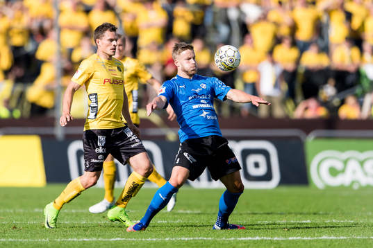 Elfsborgs Jörgen Horn och Halmstads Alexander Ruud Tveter